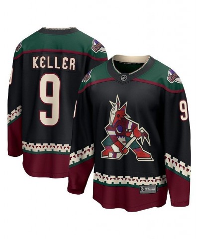 Men's Branded Clayton Keller Black Arizona Coyotes Home Premier Breakaway Player Jersey $60.63 Jersey