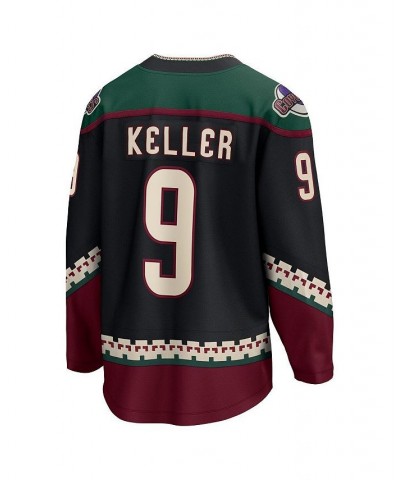 Men's Branded Clayton Keller Black Arizona Coyotes Home Premier Breakaway Player Jersey $60.63 Jersey