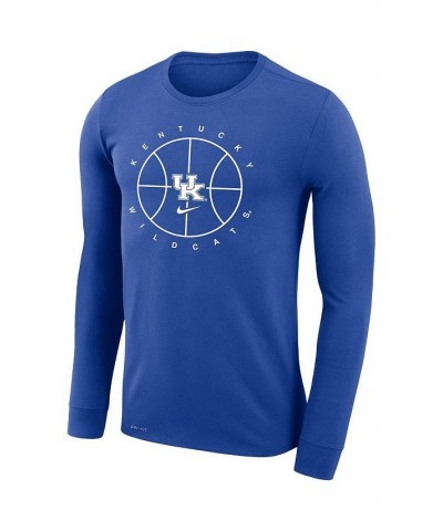 Men's Royal Kentucky Wildcats Basketball Icon Legend Performance Long Sleeve T-shirt $32.44 T-Shirts