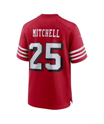 Men's Elijah Mitchell Scarlet San Francisco 49ers Alternate Team Game Jersey $51.36 Jersey