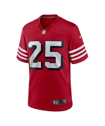 Men's Elijah Mitchell Scarlet San Francisco 49ers Alternate Team Game Jersey $51.36 Jersey