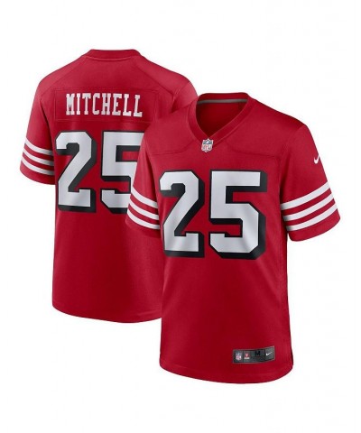 Men's Elijah Mitchell Scarlet San Francisco 49ers Alternate Team Game Jersey $51.36 Jersey