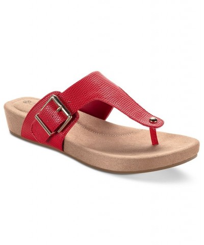 Memory Foam Rivver Sandals Red $41.34 Shoes