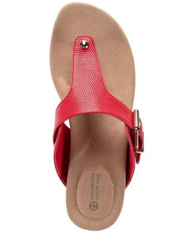 Memory Foam Rivver Sandals Red $41.34 Shoes