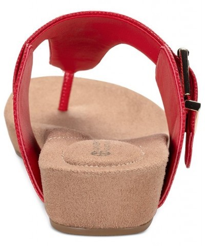 Memory Foam Rivver Sandals Red $41.34 Shoes