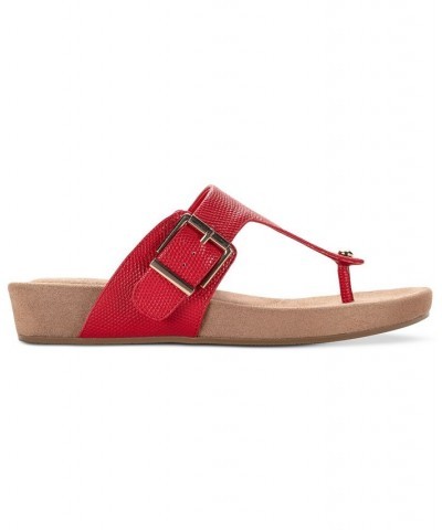 Memory Foam Rivver Sandals Red $41.34 Shoes