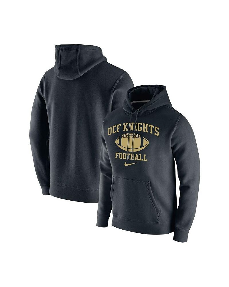 Men's Black UCF Knights Retro Football Lockup Club Pullover Hoodie $30.80 Sweatshirt