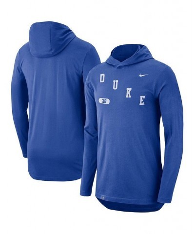 Men's Royal Duke Blue Devils Team Performance Long Sleeve Hoodie T-shirt $20.09 T-Shirts