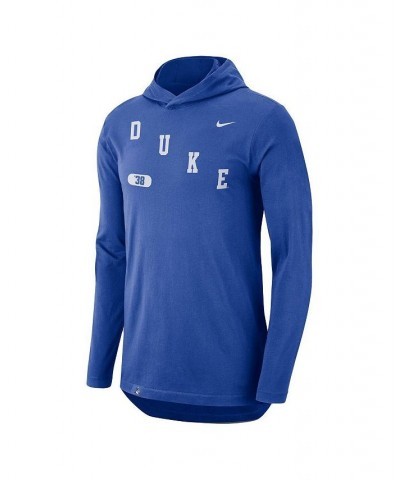 Men's Royal Duke Blue Devils Team Performance Long Sleeve Hoodie T-shirt $20.09 T-Shirts