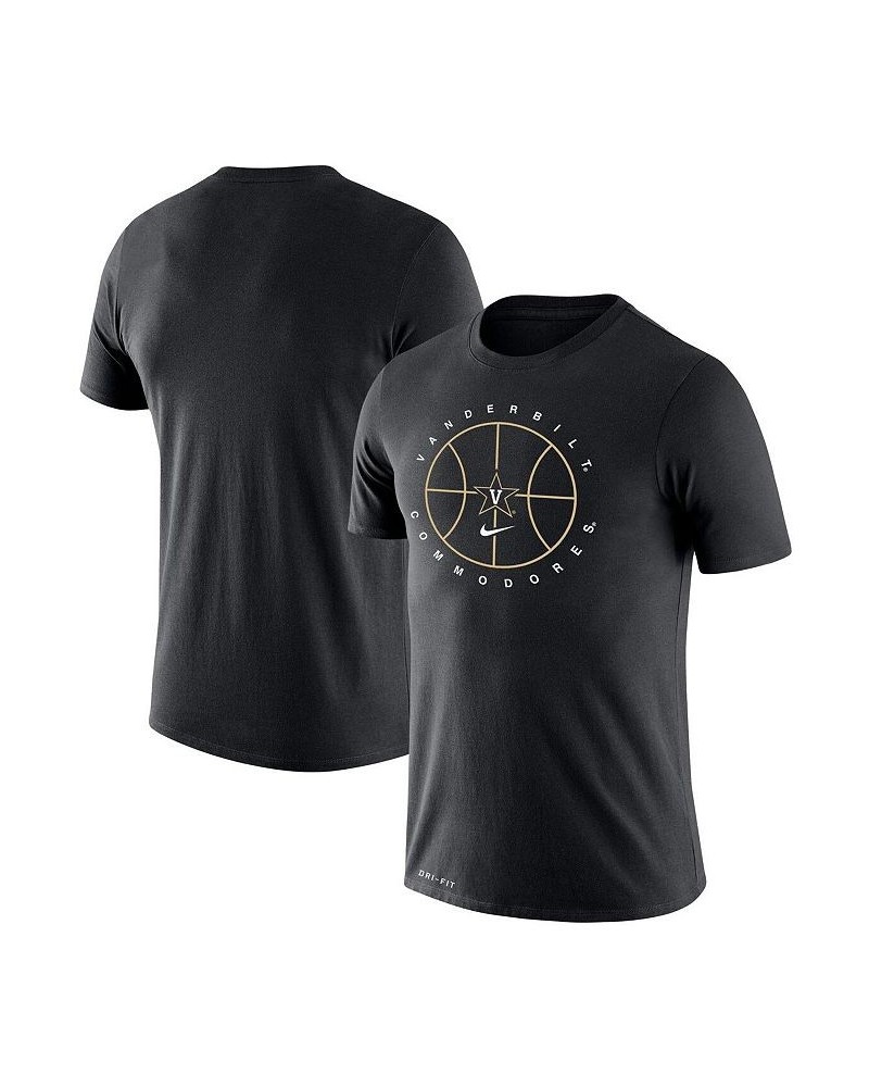 Men's Black Vanderbilt Commodores Basketball Icon Legend Performance T-shirt $23.00 T-Shirts