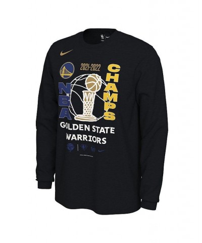 Men's Black Golden State Warriors 2022 NBA Finals Champions Locker Room Long Sleeve T-shirt $27.99 T-Shirts