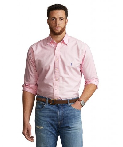 Men's Big & Tall Garment-Dyed Oxford Shirt Pink $56.70 Shirts