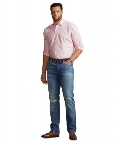 Men's Big & Tall Garment-Dyed Oxford Shirt Pink $56.70 Shirts