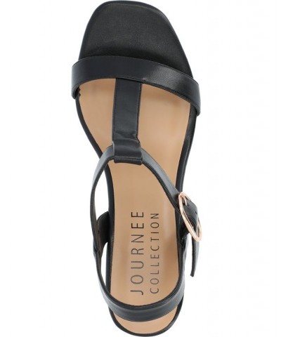 Women's Matildaa Platform Wedge Sandals Black $53.90 Shoes