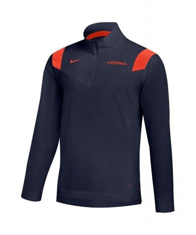 Men's Navy Virginia Cavaliers 2021 Team Coach Quarter-Zip Jacket $30.10 Jackets