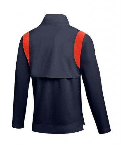 Men's Navy Virginia Cavaliers 2021 Team Coach Quarter-Zip Jacket $30.10 Jackets