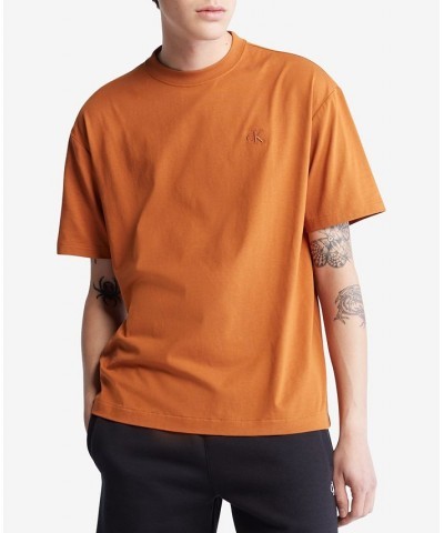 Men's Relaxed Fit Archive Logo Crewneck T-Shirt Orange $21.30 T-Shirts