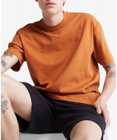 Men's Relaxed Fit Archive Logo Crewneck T-Shirt Orange $21.30 T-Shirts