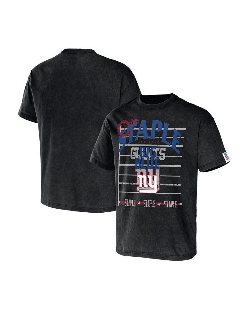 Men's NFL X Staple Black New York Giants Gridiron Short Sleeve T-shirt $16.80 T-Shirts