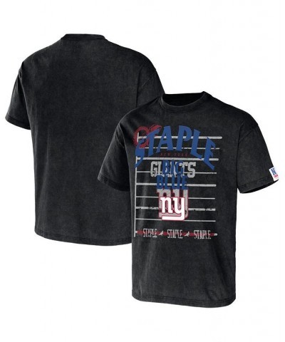 Men's NFL X Staple Black New York Giants Gridiron Short Sleeve T-shirt $16.80 T-Shirts