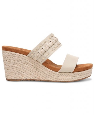 Women's Poppy Platform Espadrille Wedge Sandals Blue $45.54 Shoes