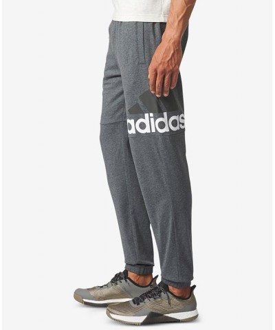 Men's Essentials Jersey Pants Dark Grey Heather/White $19.24 Pants