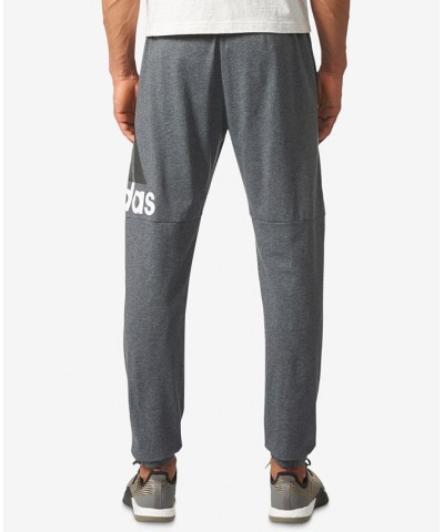 Men's Essentials Jersey Pants Dark Grey Heather/White $19.24 Pants