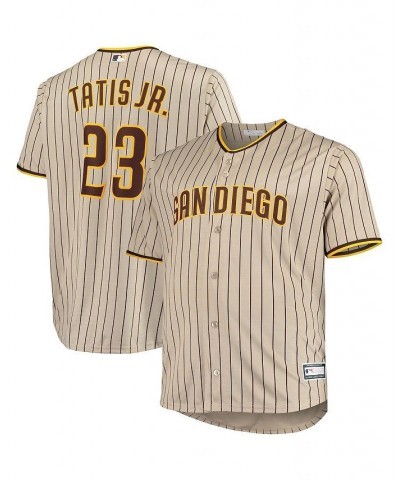 Men's Fernando Tatis Jr. Sand San Diego Padres Big and Tall Replica Player Jersey $49.40 Jersey