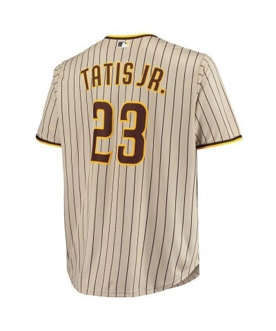 Men's Fernando Tatis Jr. Sand San Diego Padres Big and Tall Replica Player Jersey $49.40 Jersey