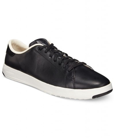 Women's GrandPro Tennis Lace-Up Sneakers Black $49.50 Shoes