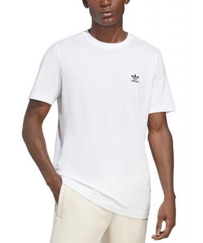 Men's Trefoil Essentials Short Sleeve Crewneck T-Shirt White $16.40 T-Shirts