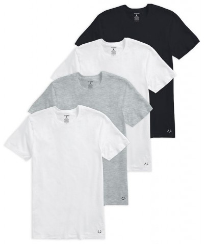 Men's Crew Neck T-shirt, Pack of 4 $28.88 Undershirt