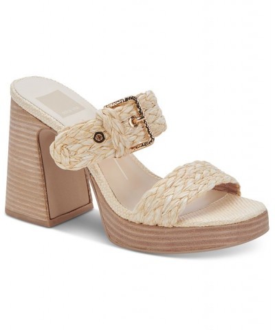 Women's Landry Buckle Detailed Platform Sandals PD02 $49.50 Shoes