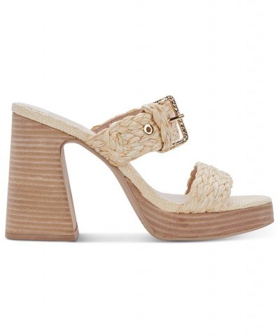 Women's Landry Buckle Detailed Platform Sandals PD02 $49.50 Shoes