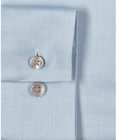 Men's Slim-Fit Non-Iron Performance Dress Shirt Blue $24.88 Dress Shirts