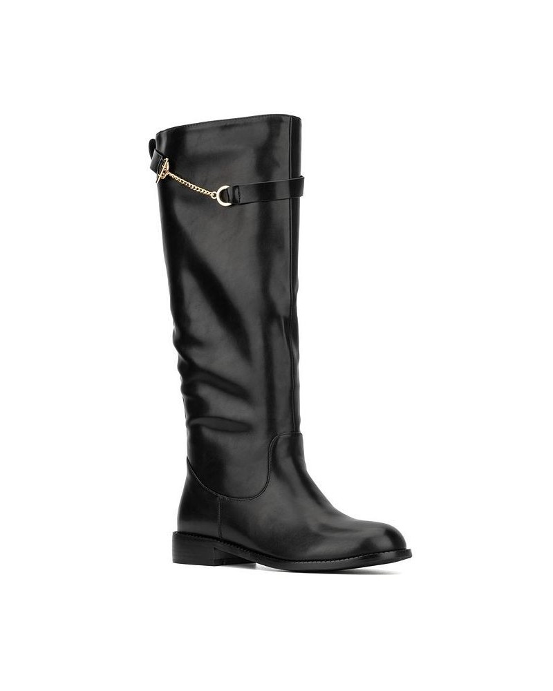 Women's Serafina Tall Boot Black $33.68 Shoes