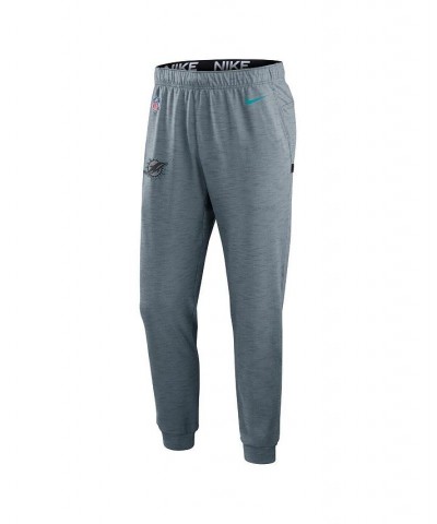 Men's Heather Gray Miami Dolphins Sideline Pop Player Performance Lounge Pants $40.00 Pajama