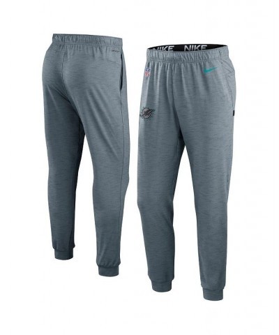 Men's Heather Gray Miami Dolphins Sideline Pop Player Performance Lounge Pants $40.00 Pajama