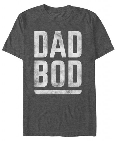 Men's Dadbod Short Sleeve Crew T-shirt Gray $18.89 T-Shirts