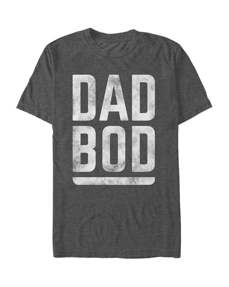 Men's Dadbod Short Sleeve Crew T-shirt Gray $18.89 T-Shirts