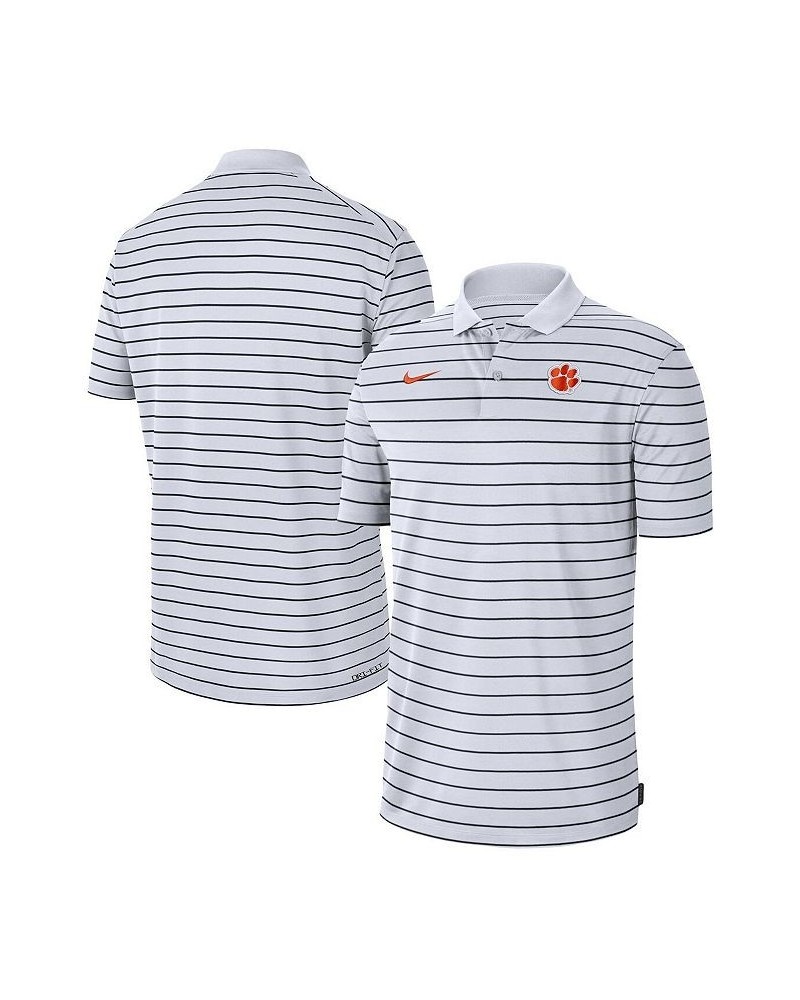 Men's White Clemson Tigers Icon Victory Coaches 2022 Early Season Performance Polo Shirt $42.39 Polo Shirts