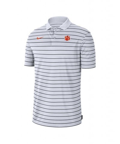 Men's White Clemson Tigers Icon Victory Coaches 2022 Early Season Performance Polo Shirt $42.39 Polo Shirts