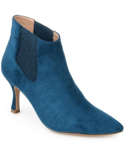 Women's Elitta Booties Blue $44.65 Shoes