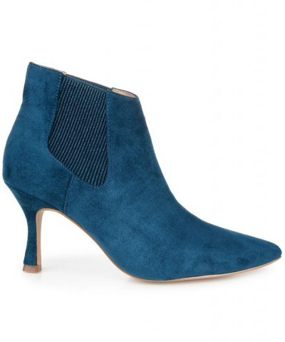 Women's Elitta Booties Blue $44.65 Shoes