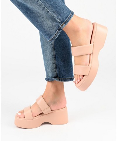 Women's Veradie Platform Sandals PD01 $44.10 Shoes