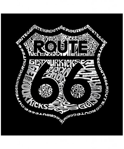 Get Your Kicks on Route 66 Men's Raglan Word Art T-shirt Gray $18.90 T-Shirts