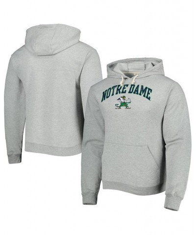 Men's Heather Gray Notre Dame Fighting Irish Arch Essential Fleece Pullover Hoodie $33.00 Sweatshirt