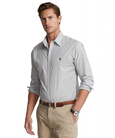 Men's Classic-Fit Gingham Stretch Poplin Shirt Multi $49.95 Shirts