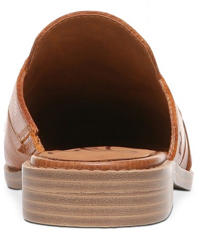 Women's Hendrix Slip-On Woven Mule Flats Brown $51.23 Shoes