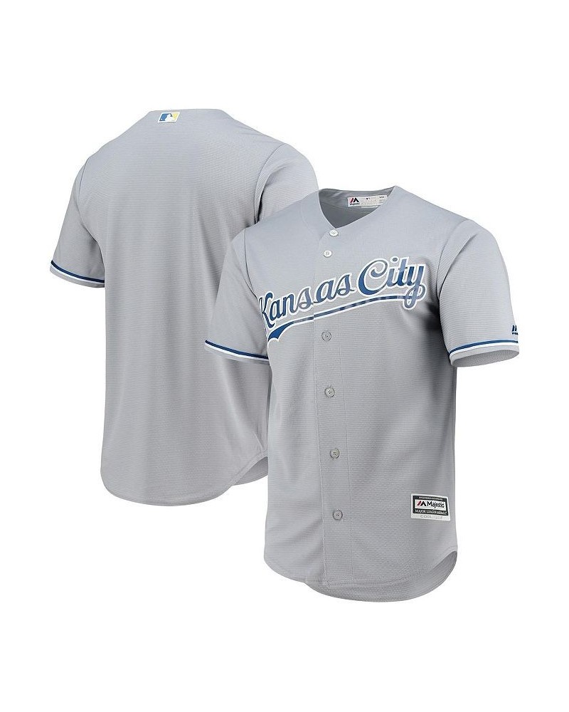 Men's Gray Kansas City Royals Team Official Jersey $53.20 Jersey